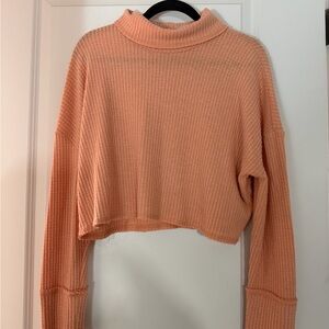 Wild Fable Coral Ribbed Knit Sweater